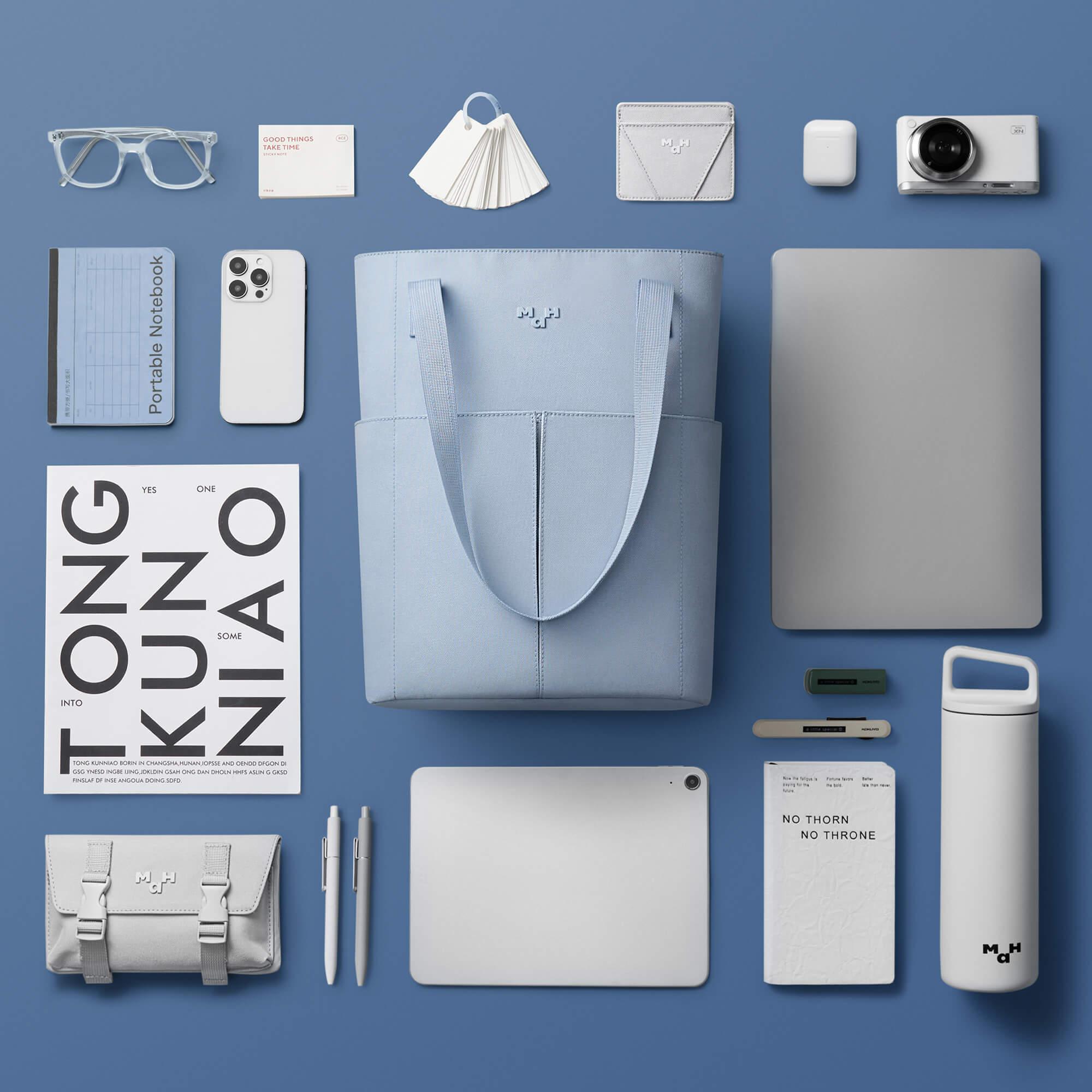 Line Tote | C-600 | 雲端藍色