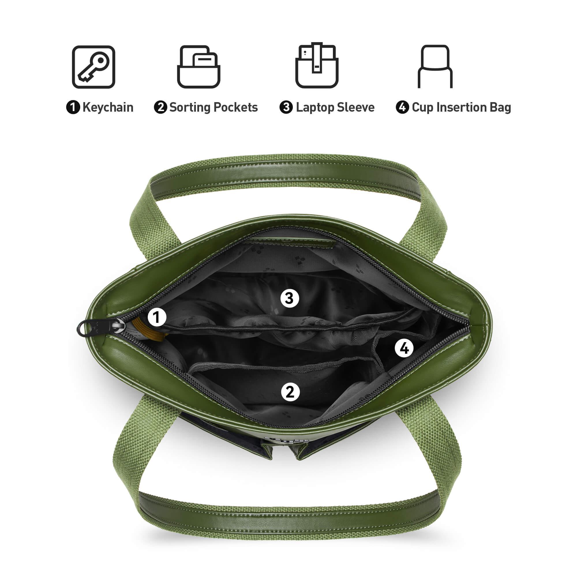 Cactus Leather Tote Bag