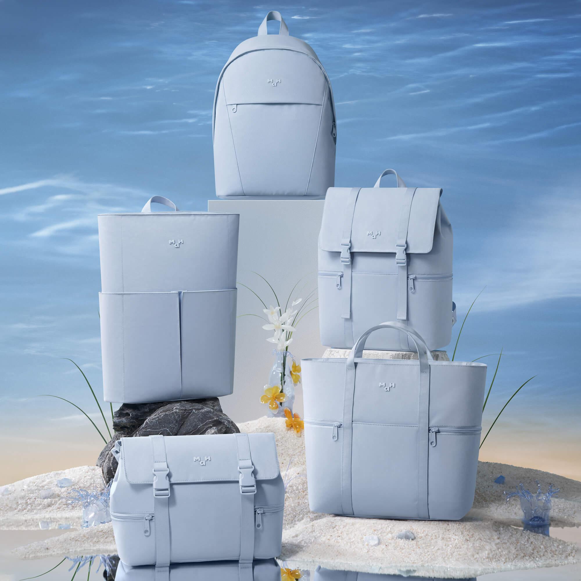 Cloud Blue Flap Over Backpack | MaH