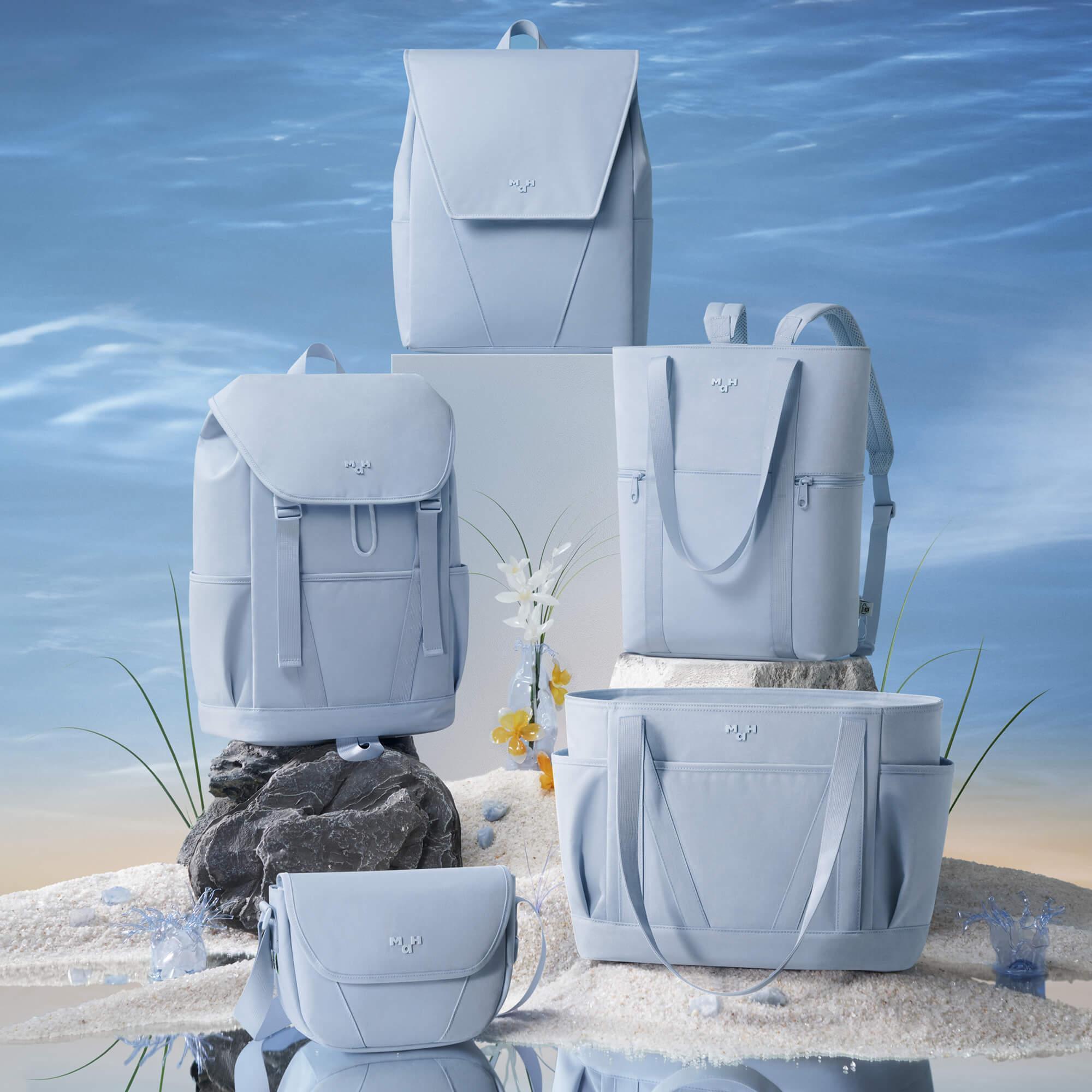 MaH Young Tour Backpack in Cloud Blue For School