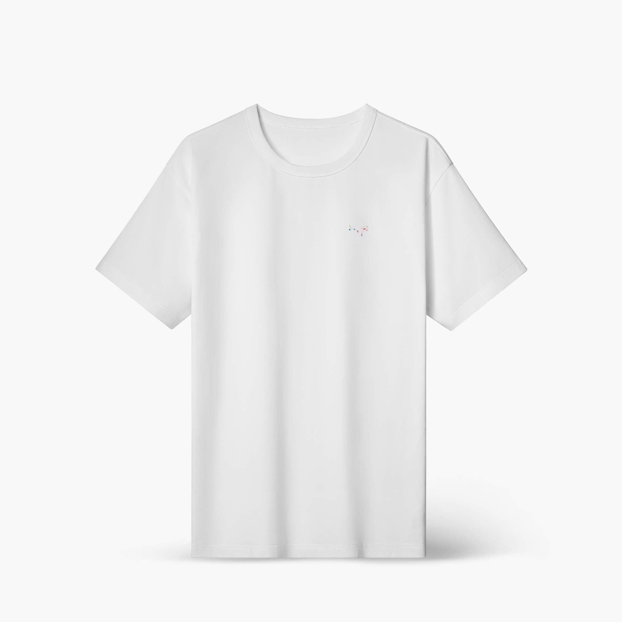 Cotton Loose T Shirt in White