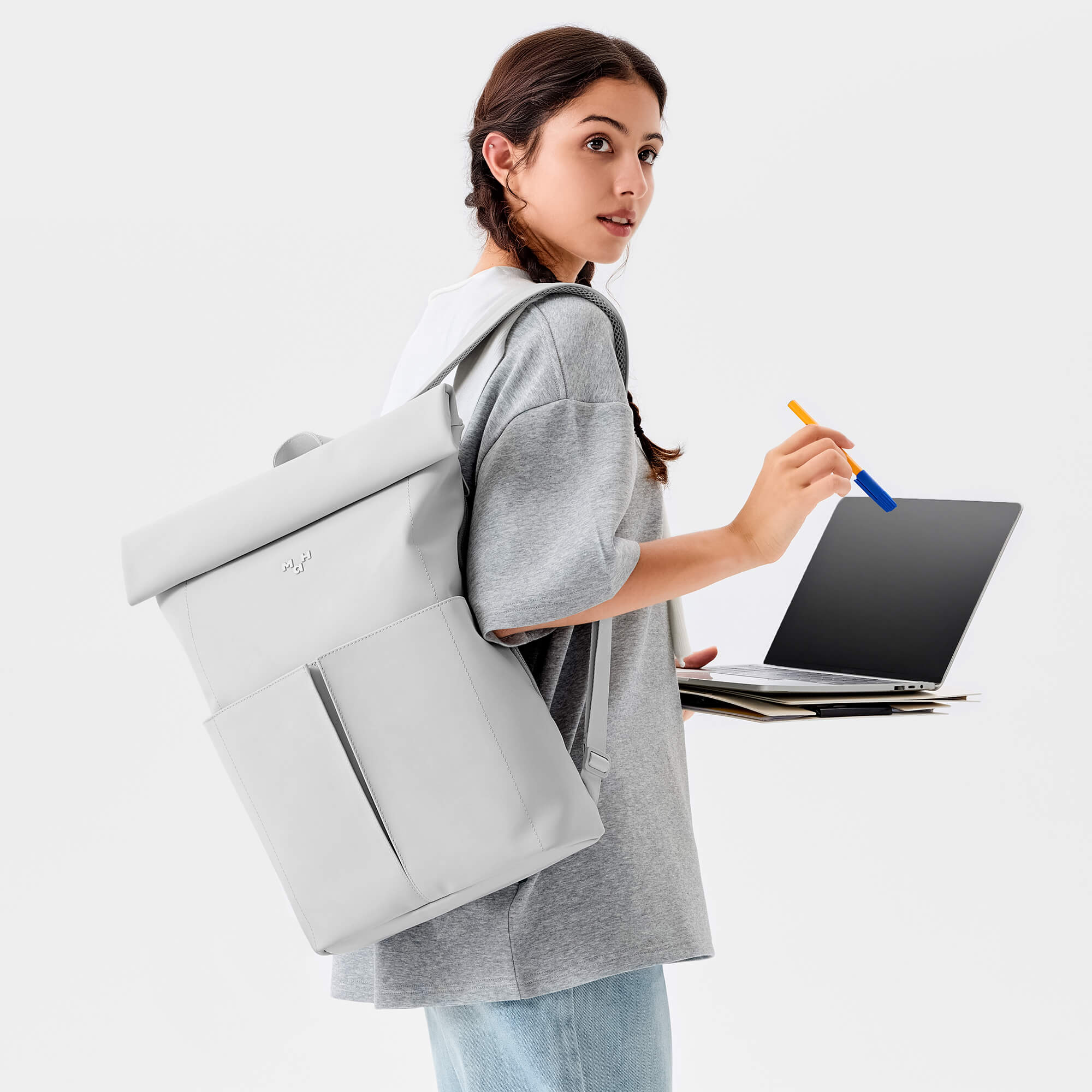 Line Rolltop Backpack | PU