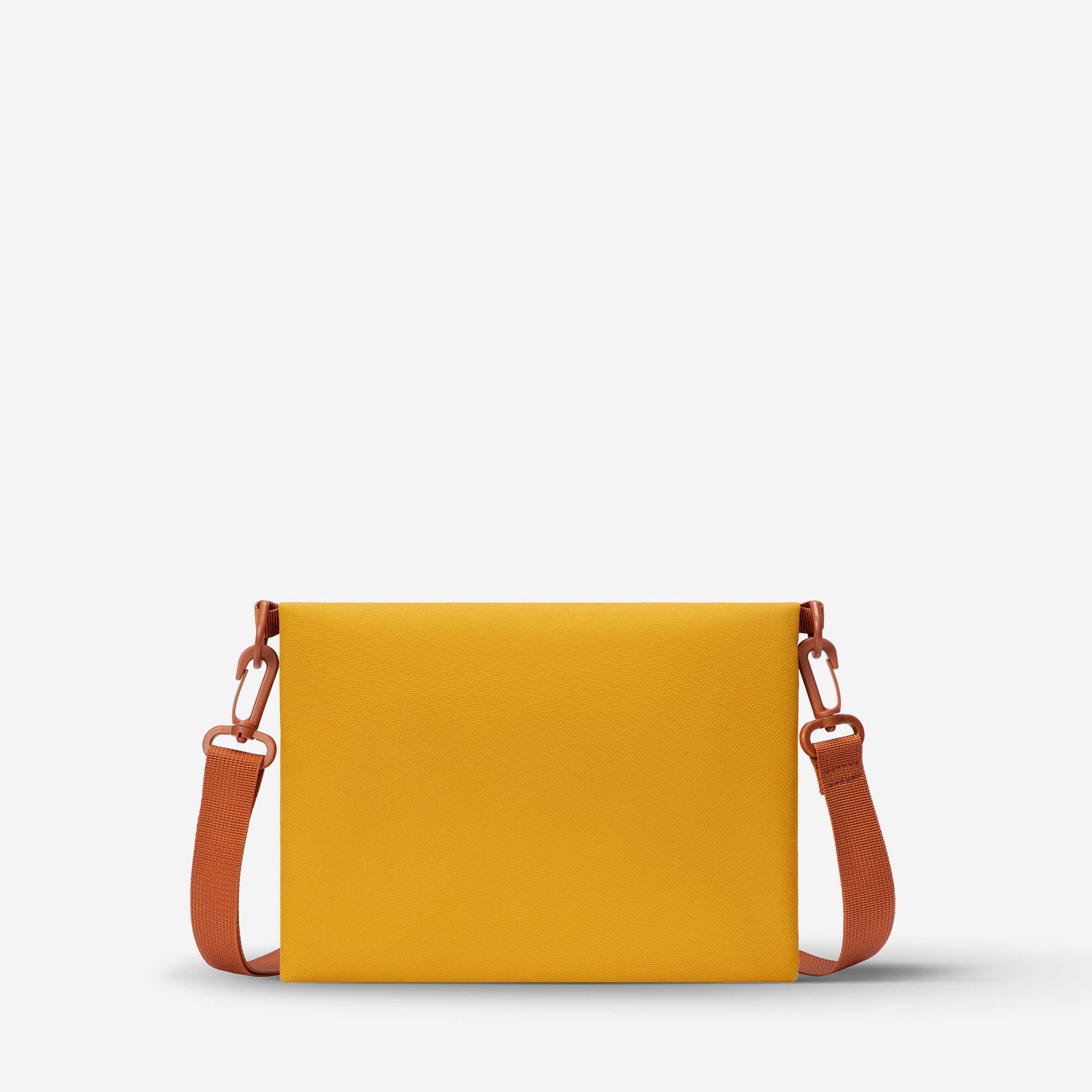 Yellow Flap Crossbody Bag