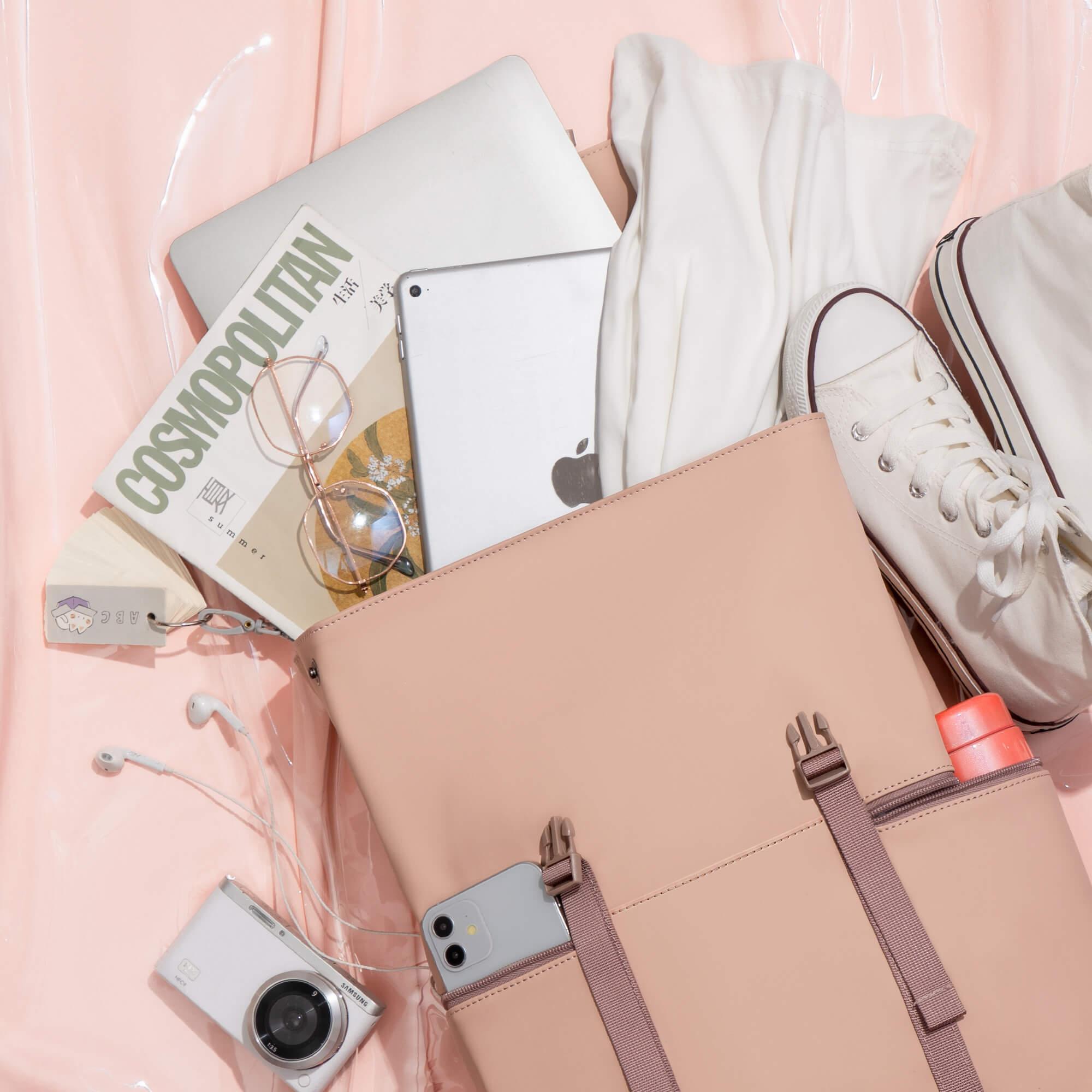 PU Casual Backpack For College Student