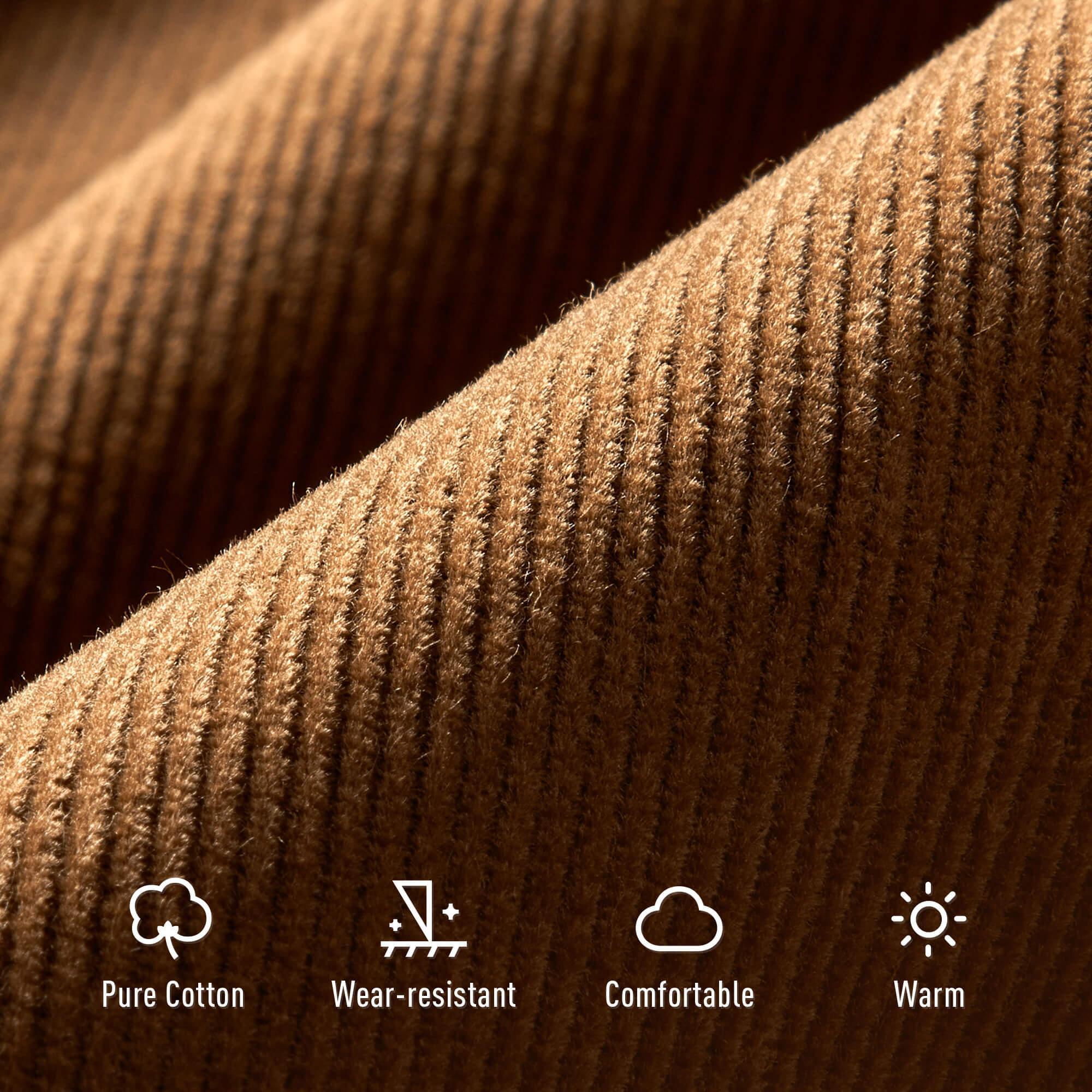 Corduroy Brown Hat For Adult