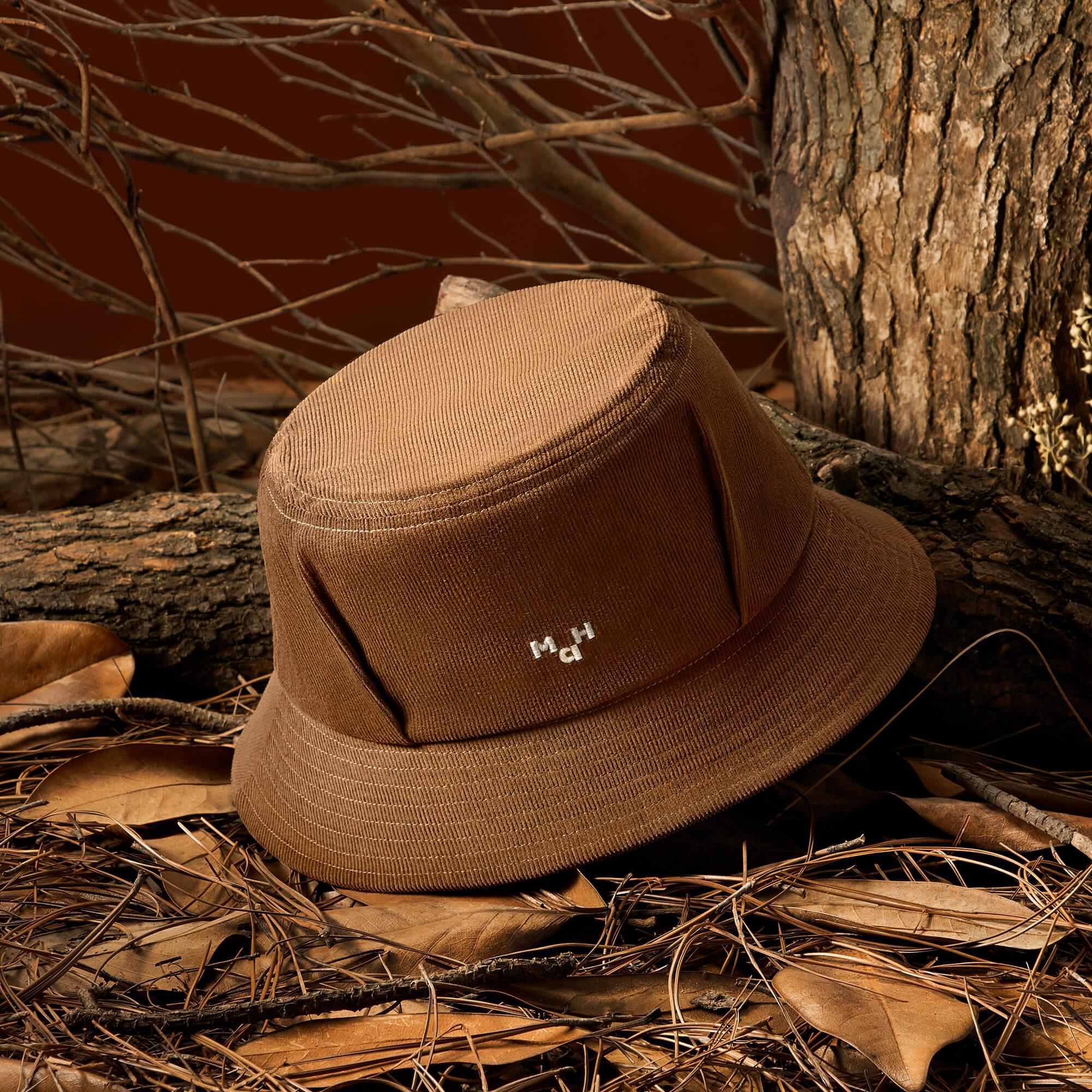 Corduroy Brown Hat For Adult