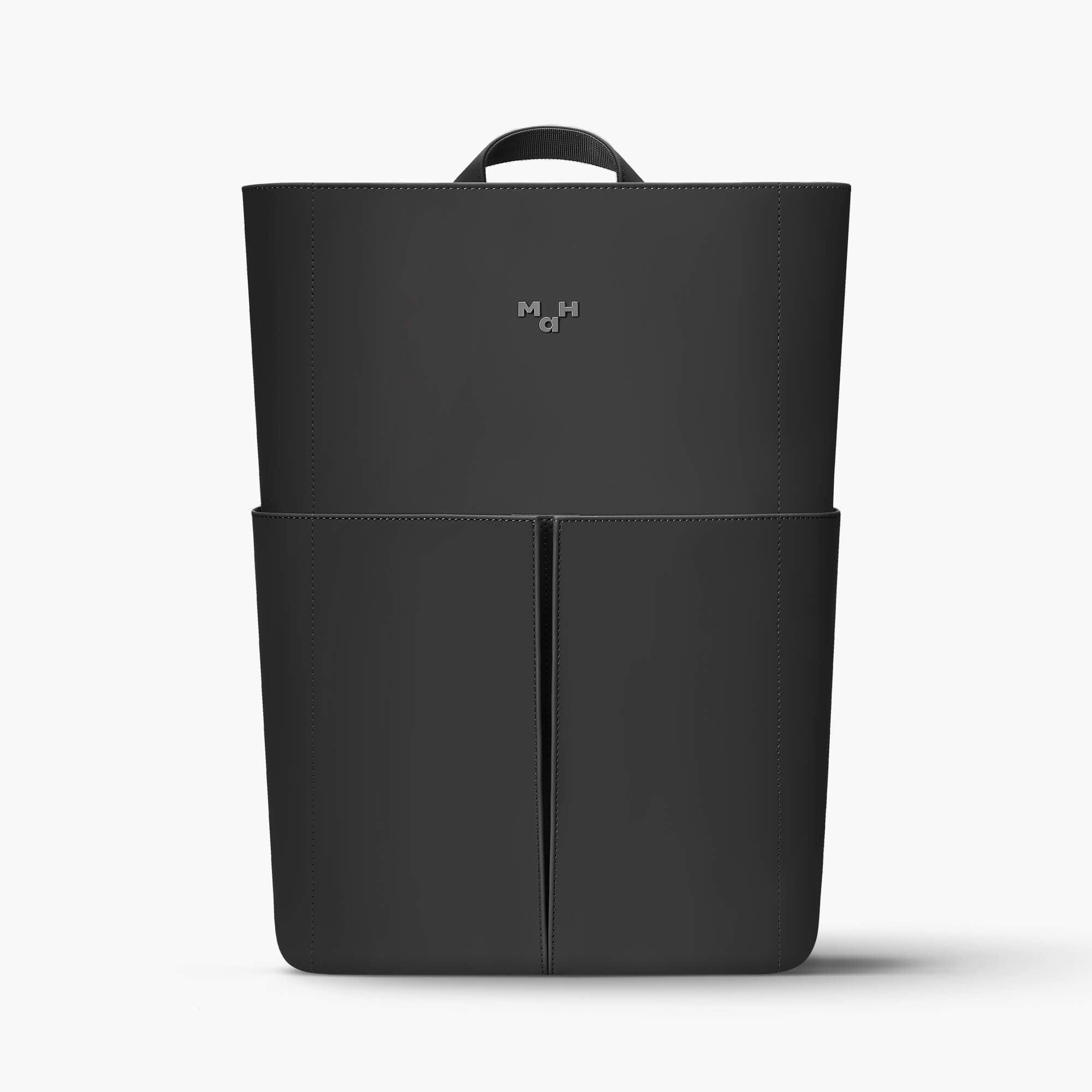 Laptop Backpack-PU Leather Schoolbag