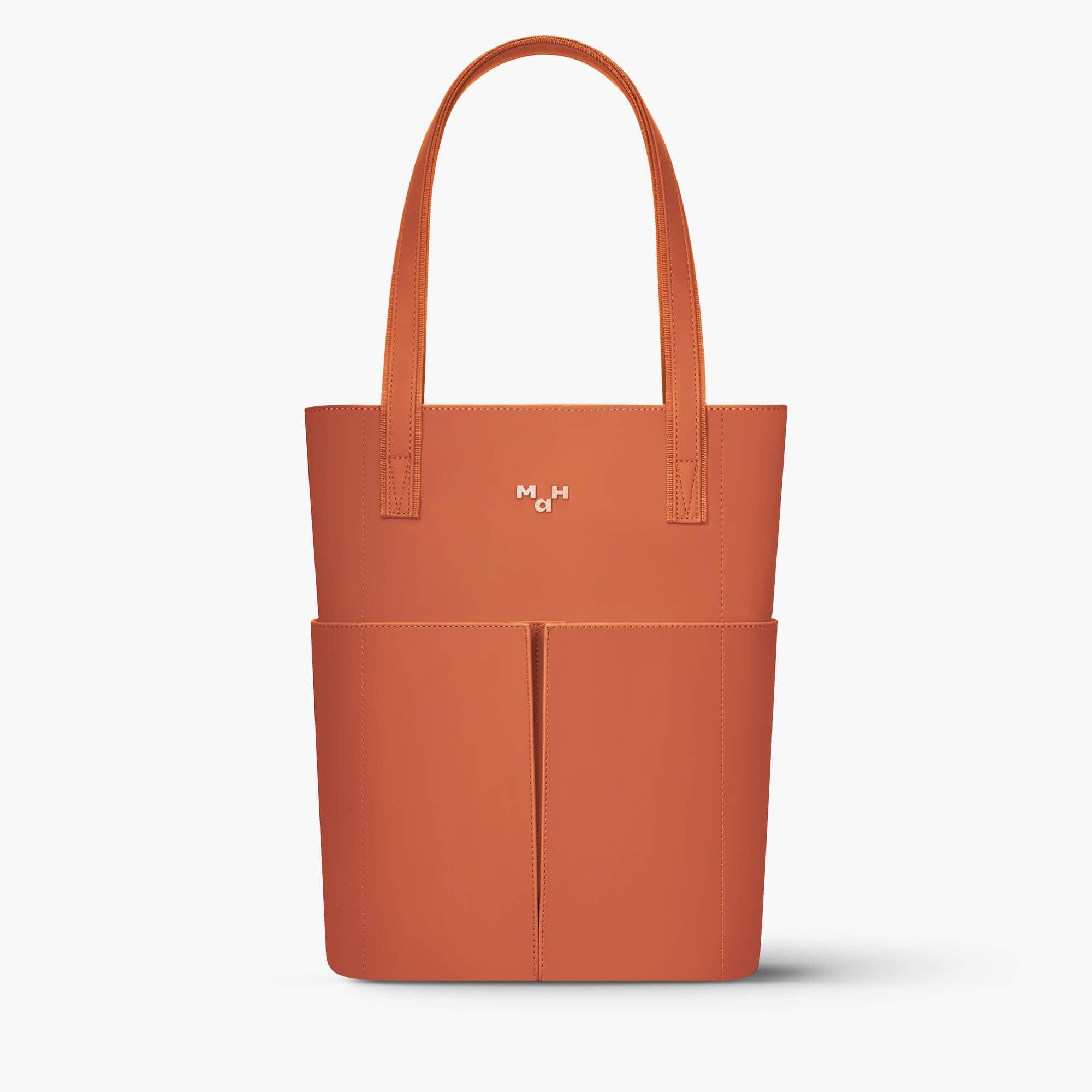 PU Leather Tote Bag - Caramel