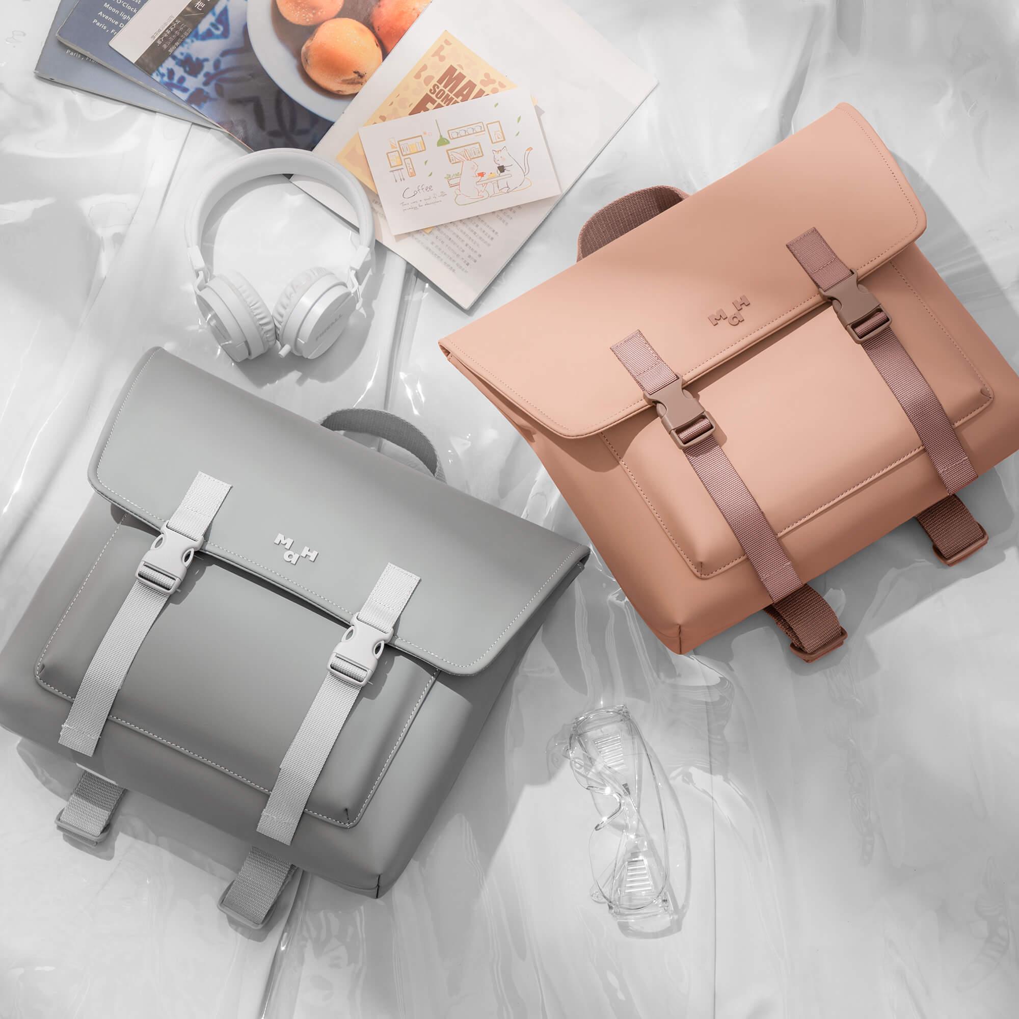 PU Waterproof Backpack School Bag