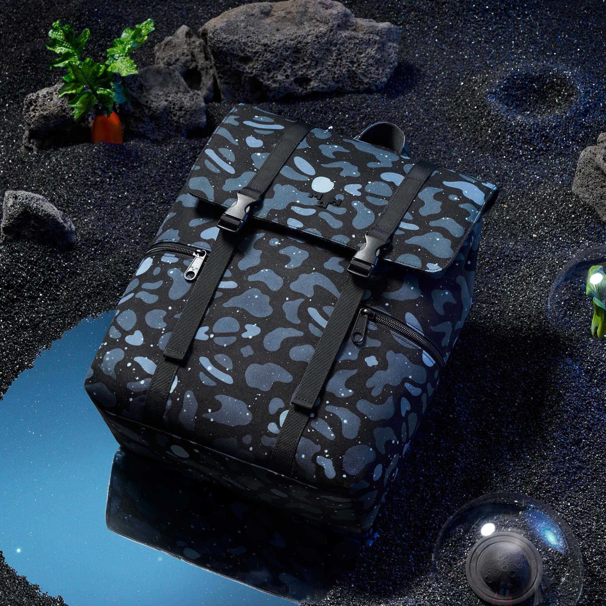 Printing Flap Backpack For College Student