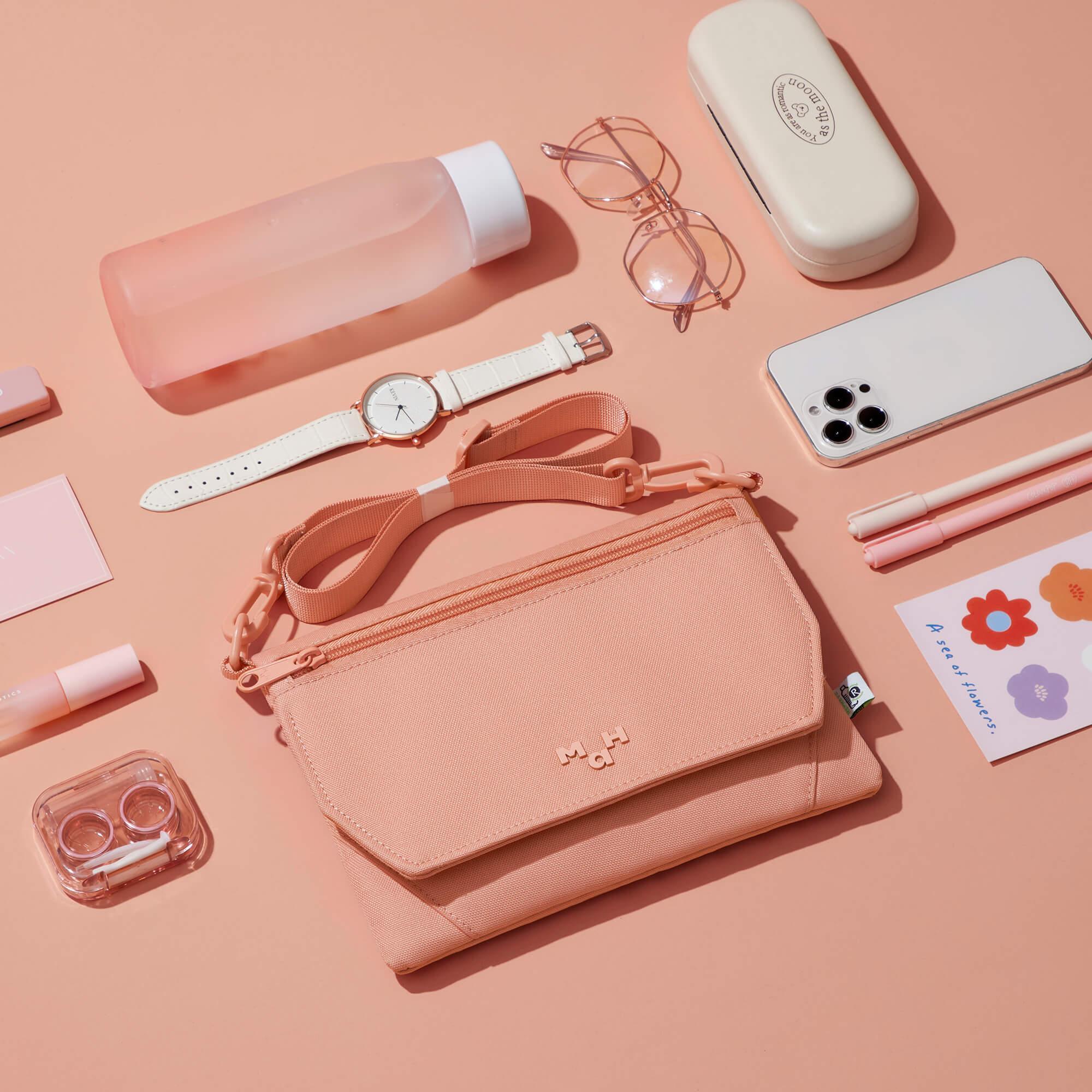 Flap Crossbody Bags Pink