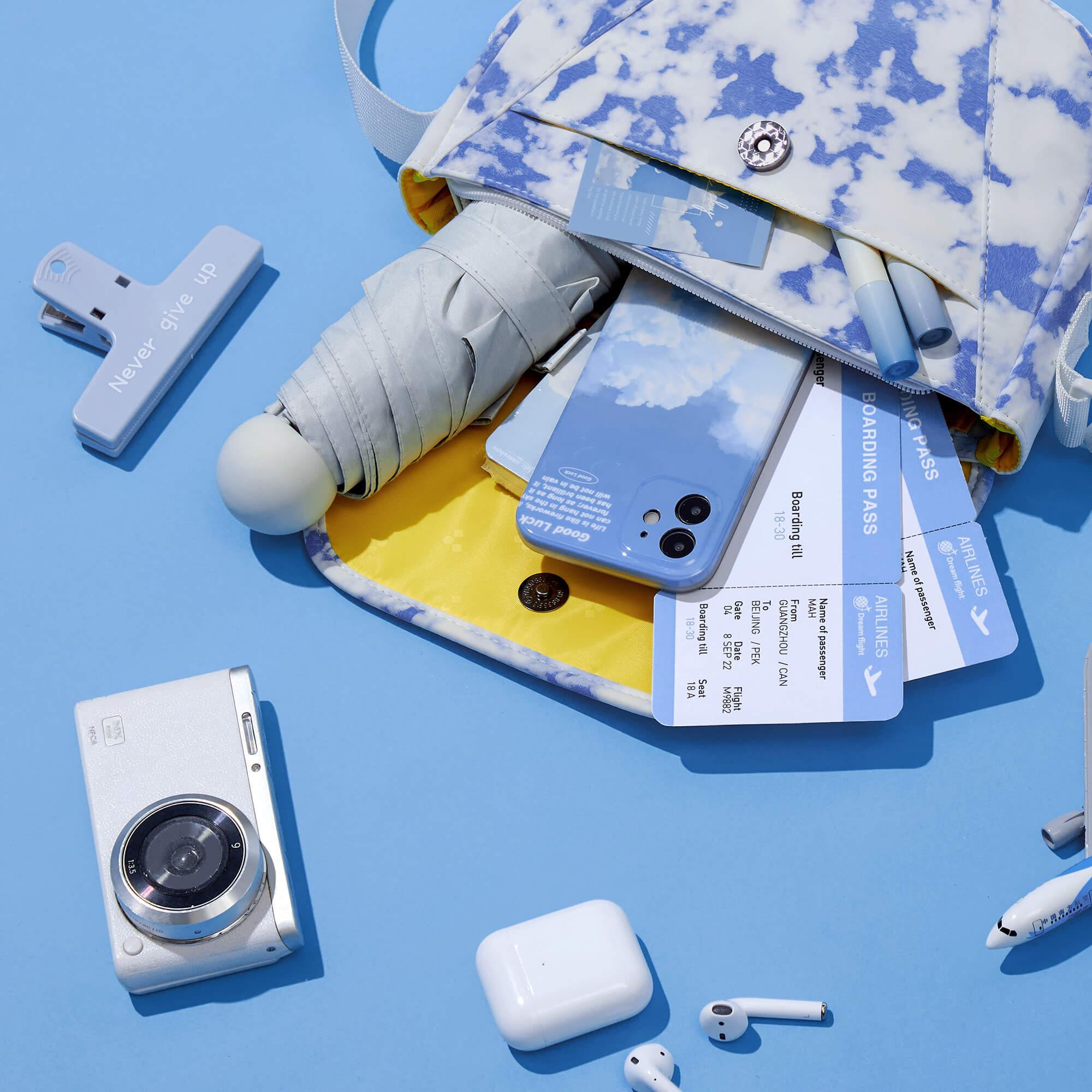 Cloud Prints Casual Crossbody Bag For Student