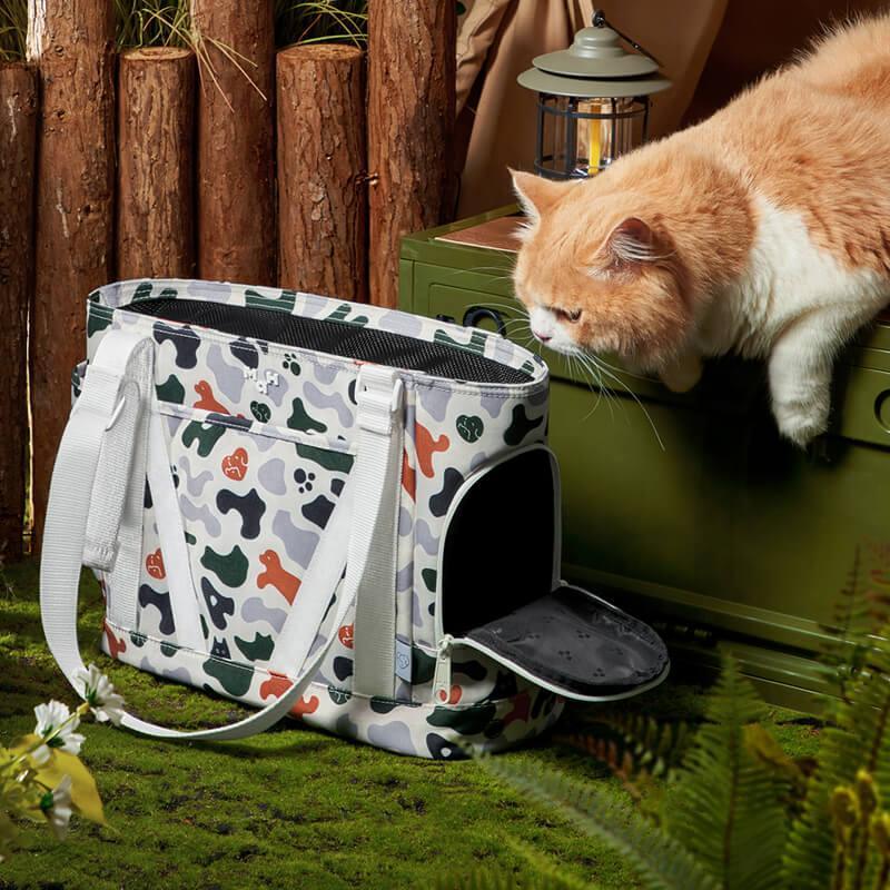 MAH Polyester Camouflage Pet Tote Bag
