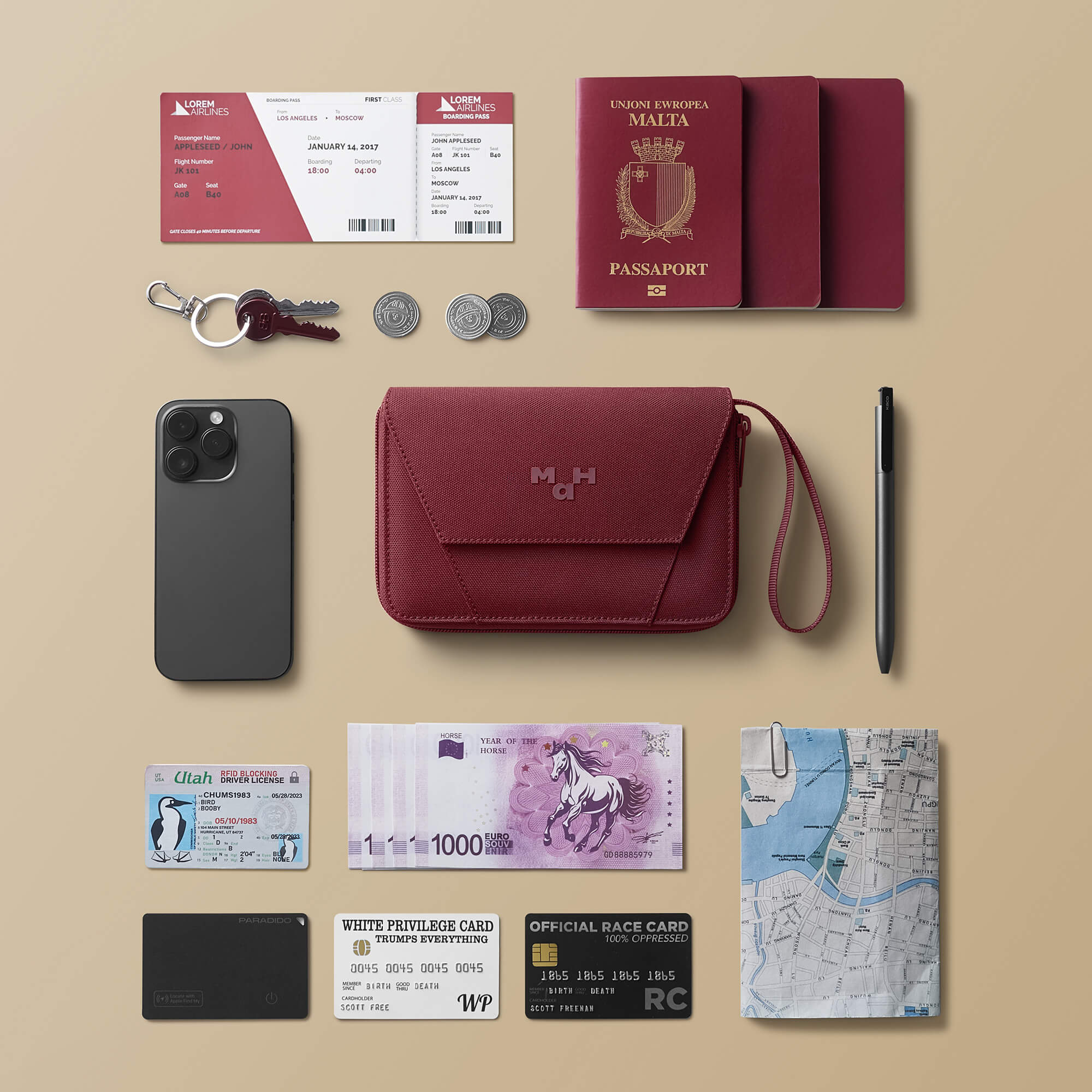 Echo Folio Passport Bag