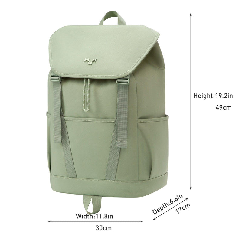 green travel backpack