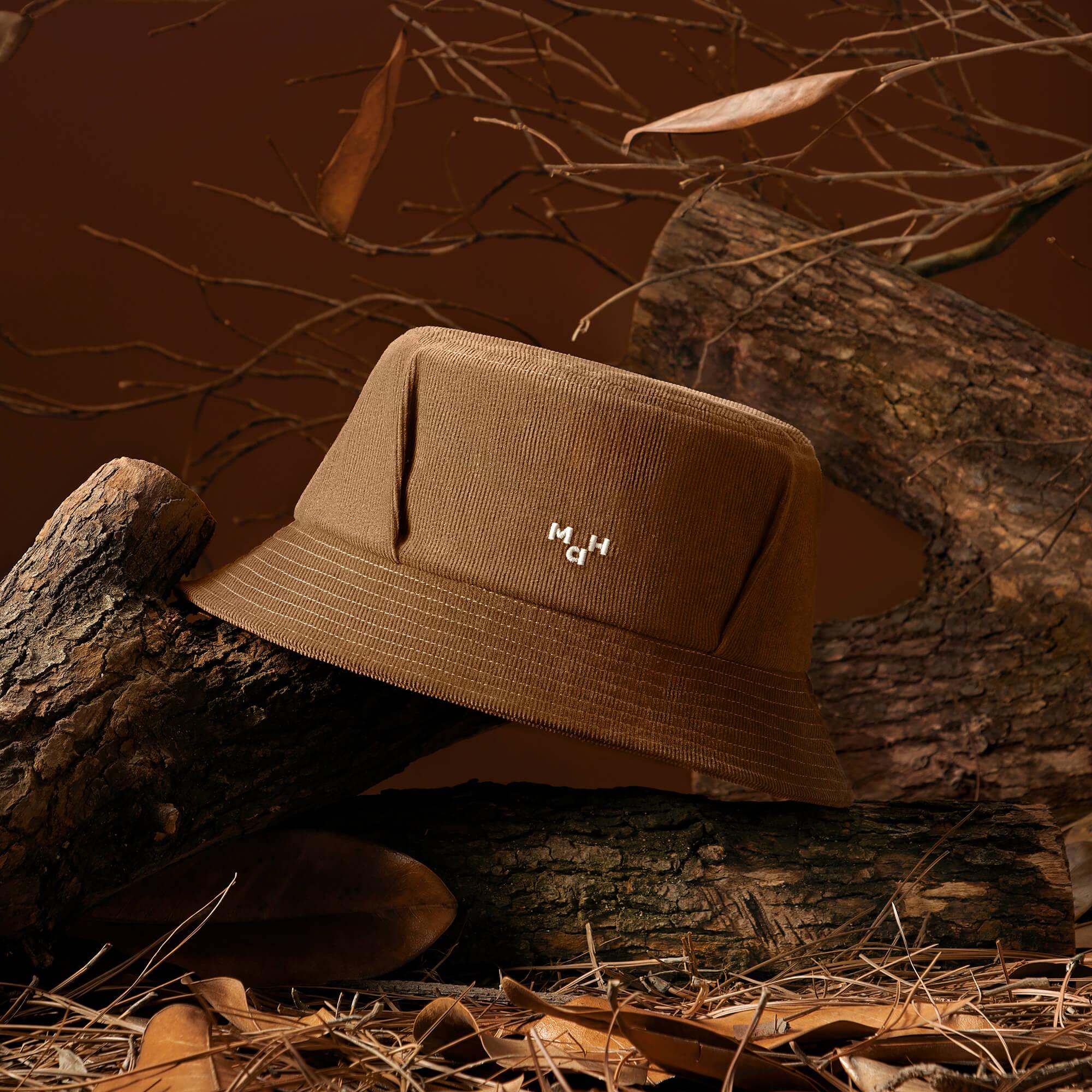 Corduroy Brown Hat For Adult