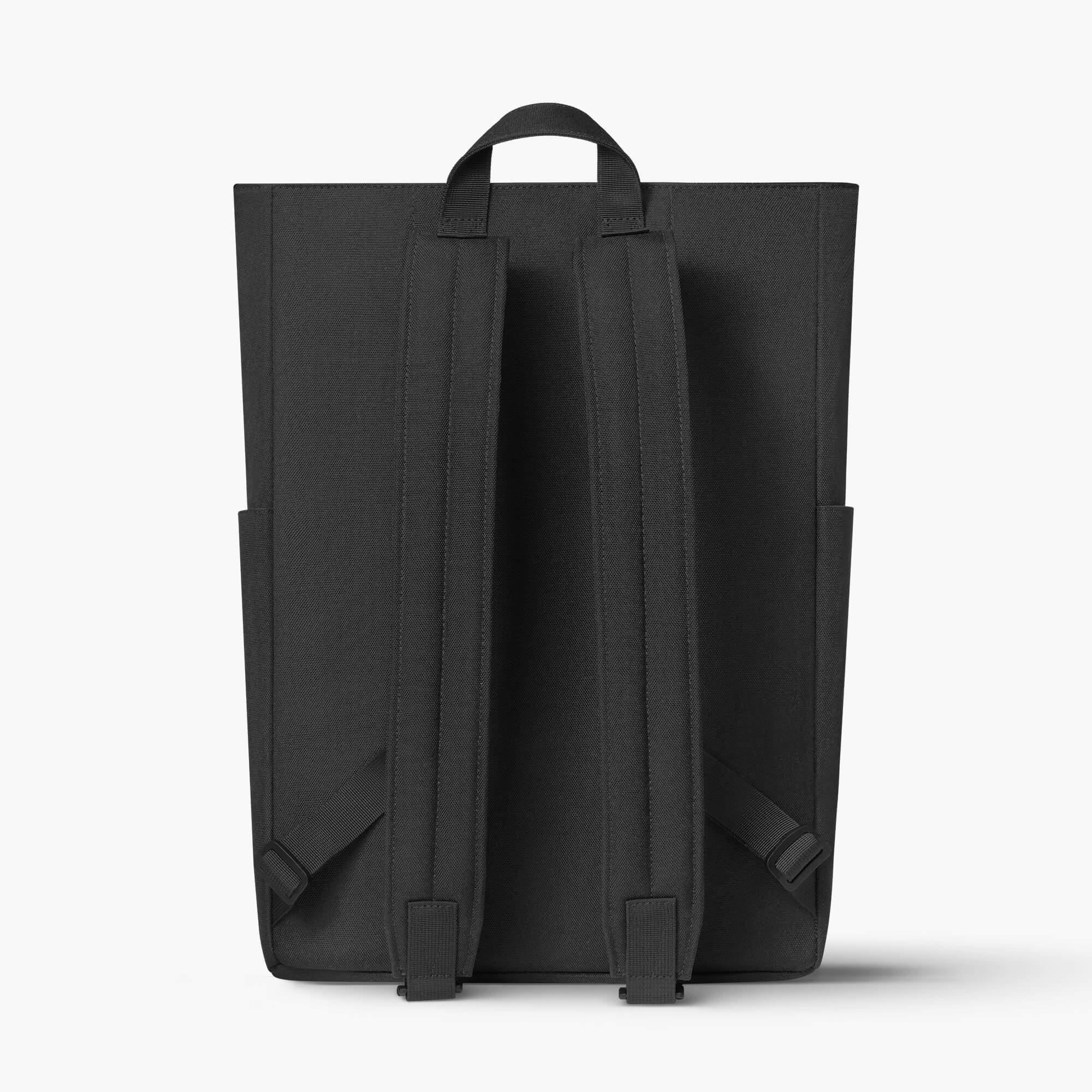 black minimalist backpack laptop Line Backpack| C-600