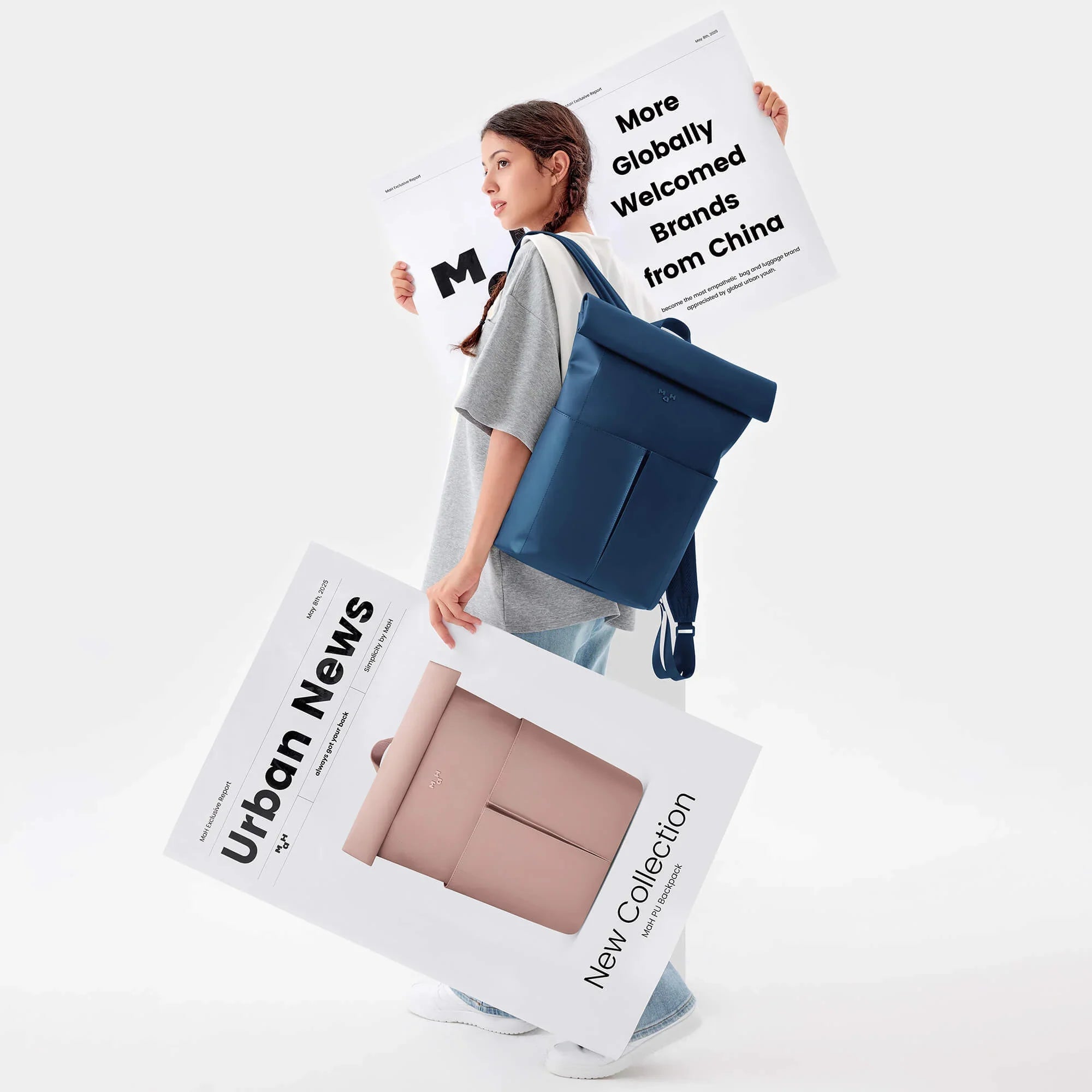 Line Rolltop Backpack | PU