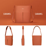 PU Leather Crossbody Bag-Orange Shoulder Bag