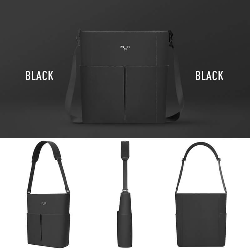 Black Crossbody Bag-PU Leather Shoulder Bag