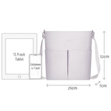 Lilac Crossbody Bag-PU Leather Shoulder Bag