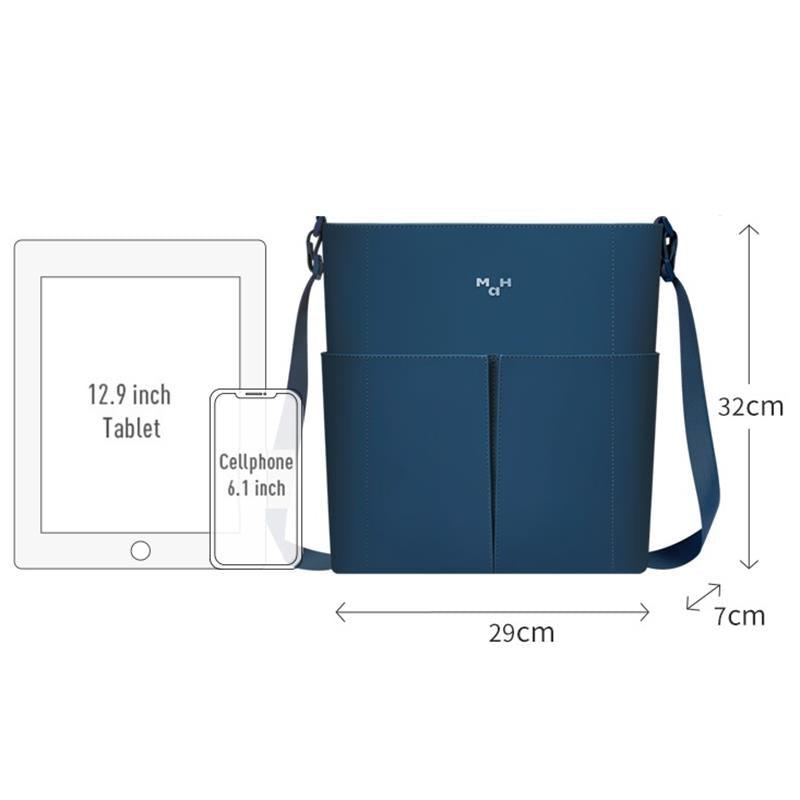 PU LeatherCrossbody Bag- Blue Shoulder Bag