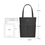 PU Leather Tote Bag-Black Shoulder Bag