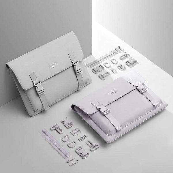 MaH-Laptop Bag-Lilac Messenger Bag