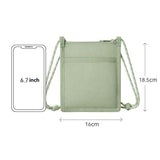 Crossbody Phone Bag-Green Crossbody Mini Bag