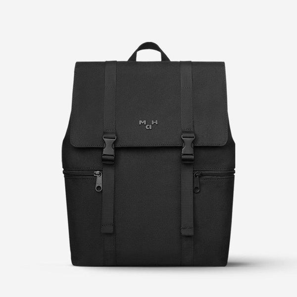 minimalist black backpack