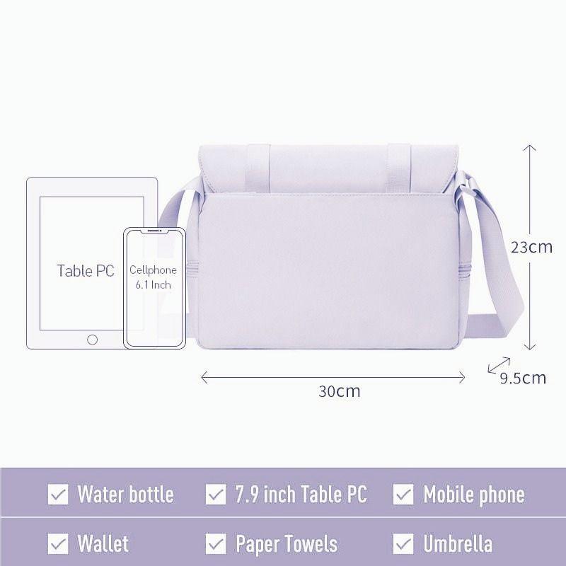 MAH-Waterproof Crossbody Bag-Lilac Messenger Bag