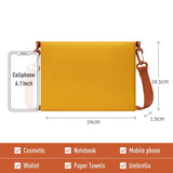 MAH-Yellow Flap Crossbody Bag