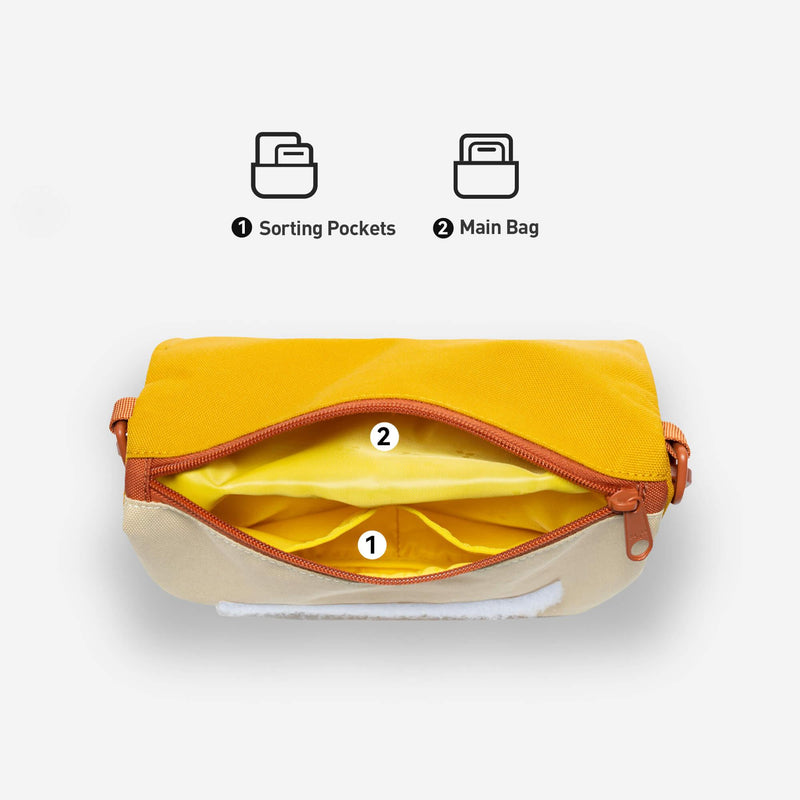 MAHYellow Flap Crossbody Bag