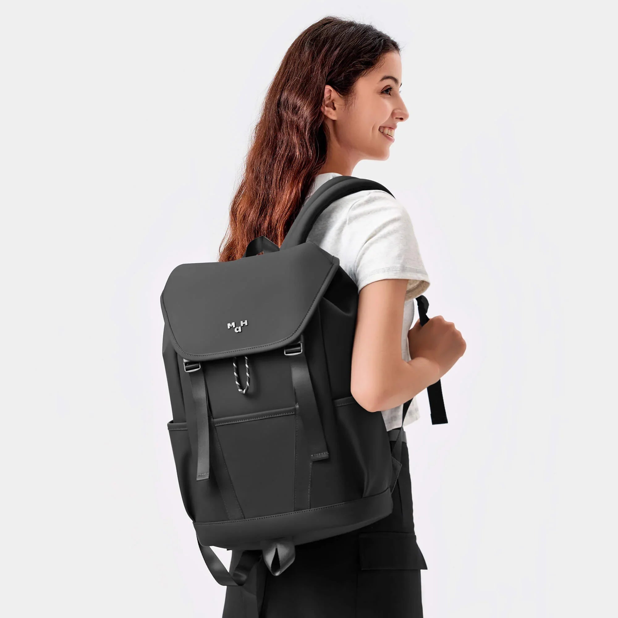 MaH 18L PU Backpack For Men and Women