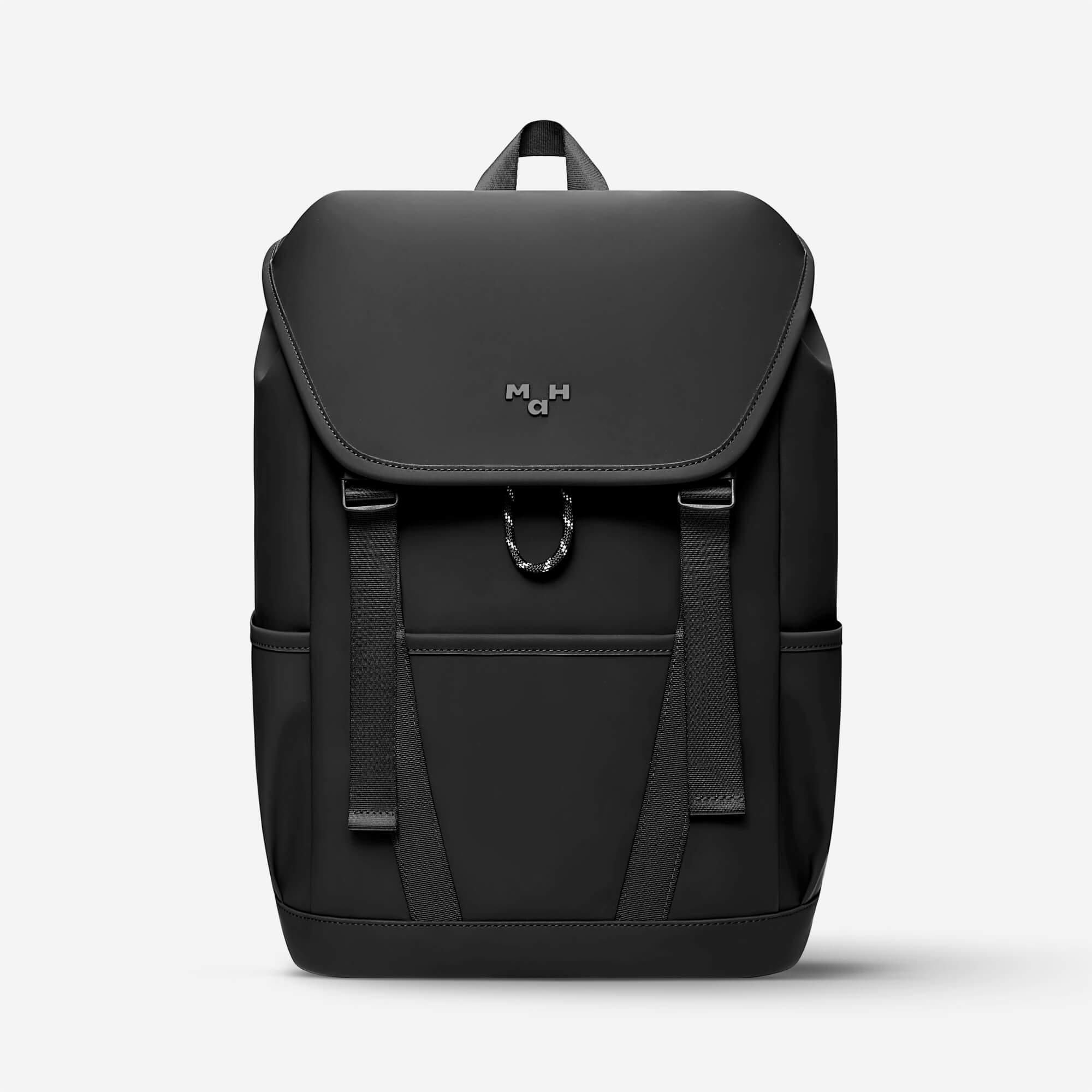 バッグ MaH Young Tour Backpack | 18L Black MaH 18L PU Backpack For Men and Women