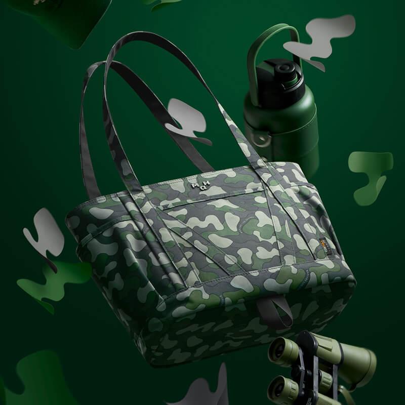 MAH Waterproof Polyester Camouflage Tote Bag