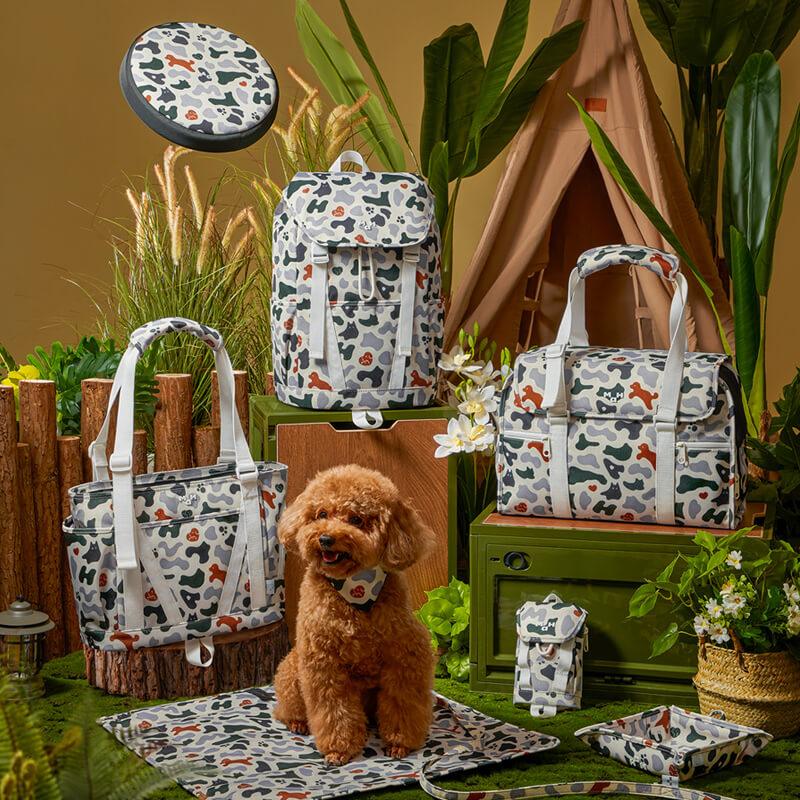 MAH Polyester Camouflage Pet Tote Bag